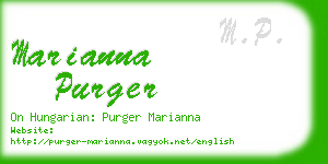 marianna purger business card